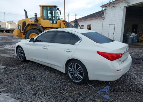 2014 Infiniti Q50 Sport from USA, damaged, VIN JN1BV7AR9EM706810
